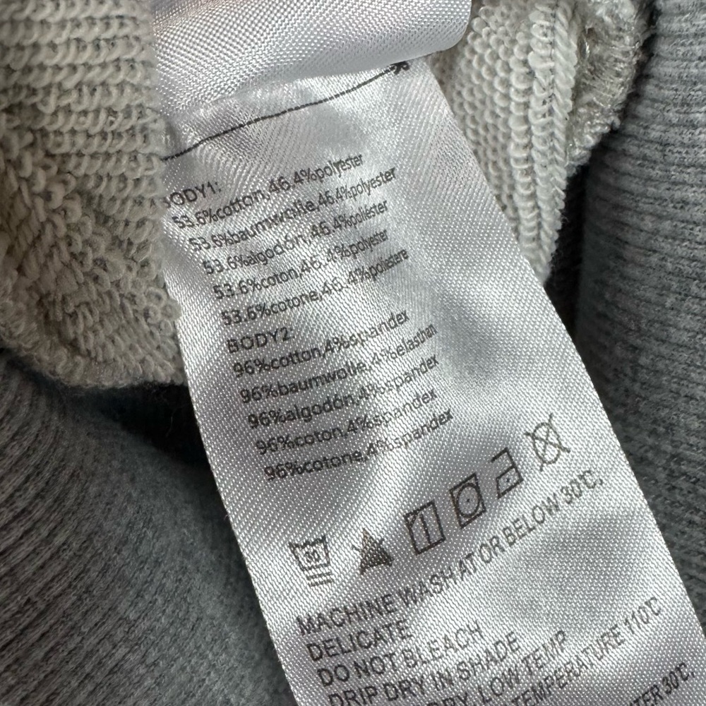 Baleaf Sweatshirt Pullover Sweater Jacket Hoodie Heather Grey Light Terry‎ Knit - Picture 7 of 8
